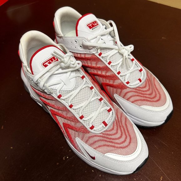 Nike Mens White Red Air Max TW DQ3984-104 Lace Up Athletic Shoes Size US 11.5 main image 4
